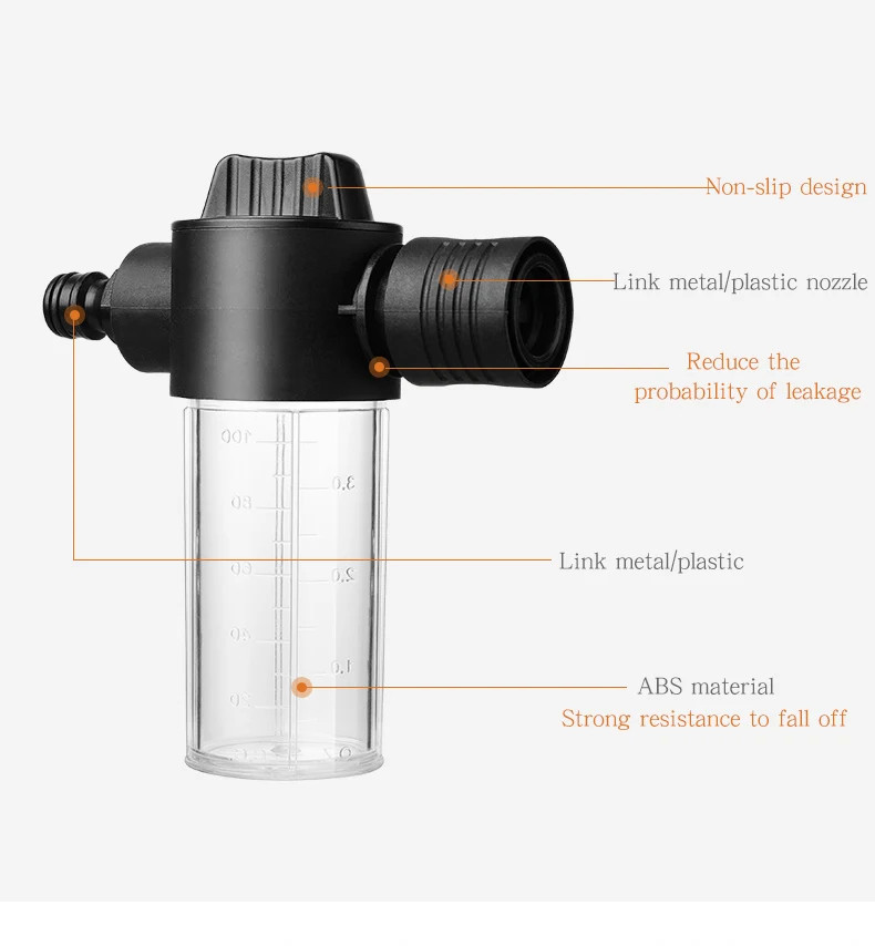 Водяной пистолет высокого давления, аксессуары, автомойки, генератор пены мыла с регулируемым соплом распылителя