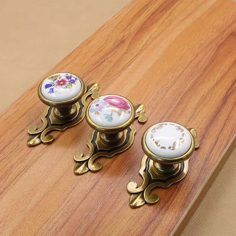 Керамическая ручка для шкафа черная и белая ящик Европейский минималистичный