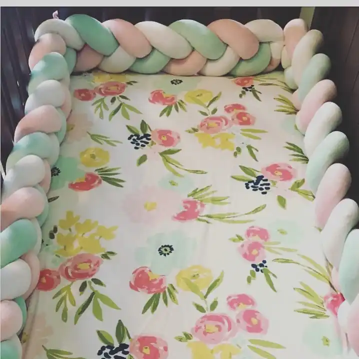 1 м/2 м/3 м детская кровать украшение Детская бампер узел Подушка плетеная кроватка