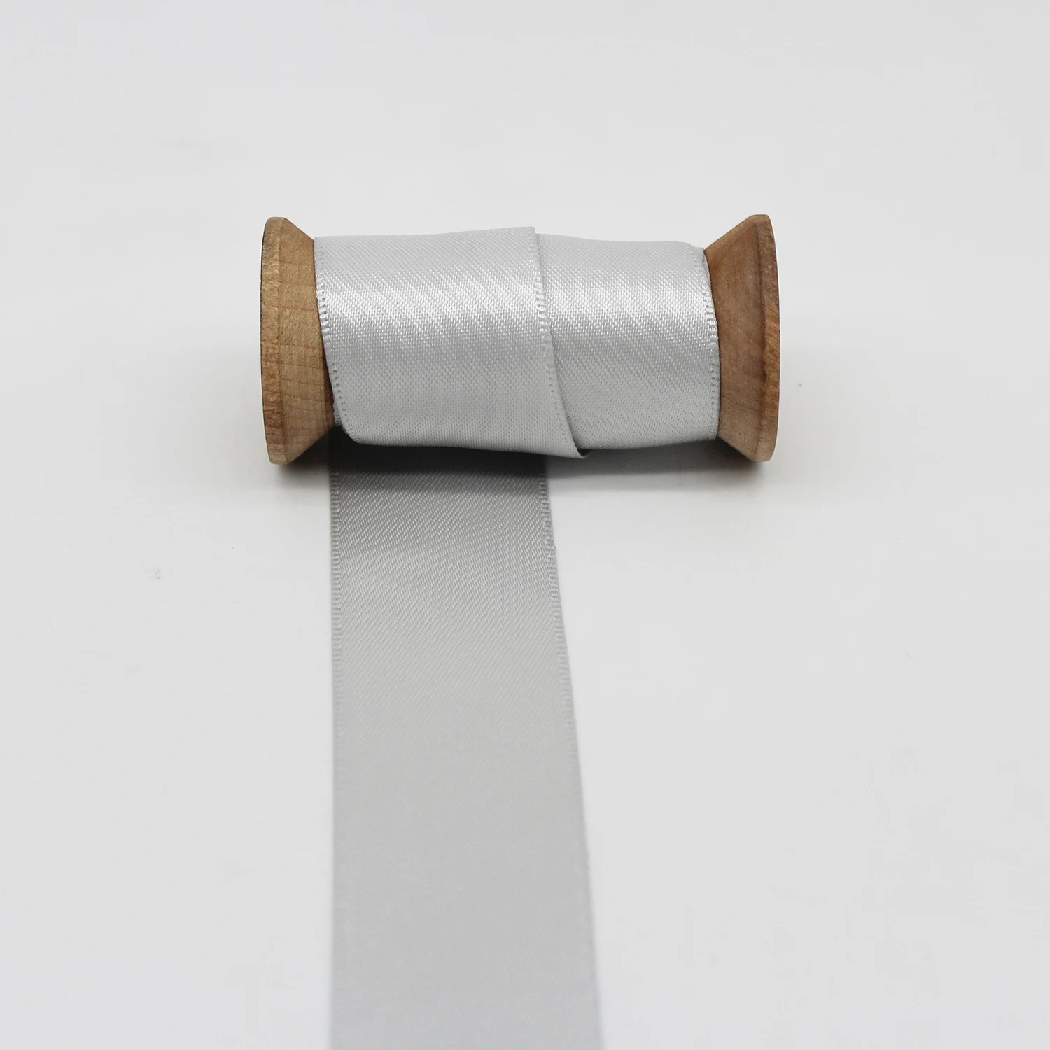 5 Meter/Lot Shell Grey Solid Color Sliver Edge Satin Ribbon Polyester Grosgrain Silk Tapes for DIY Making Accessories | Дом и сад