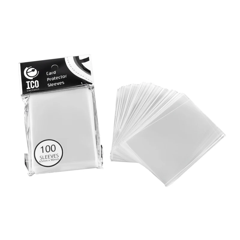 

100Pcs 65*90mm Card Protector Magic Killers of Three Kingdom Football Star Card Transparent Unsealed Game Sleeves Board Cards