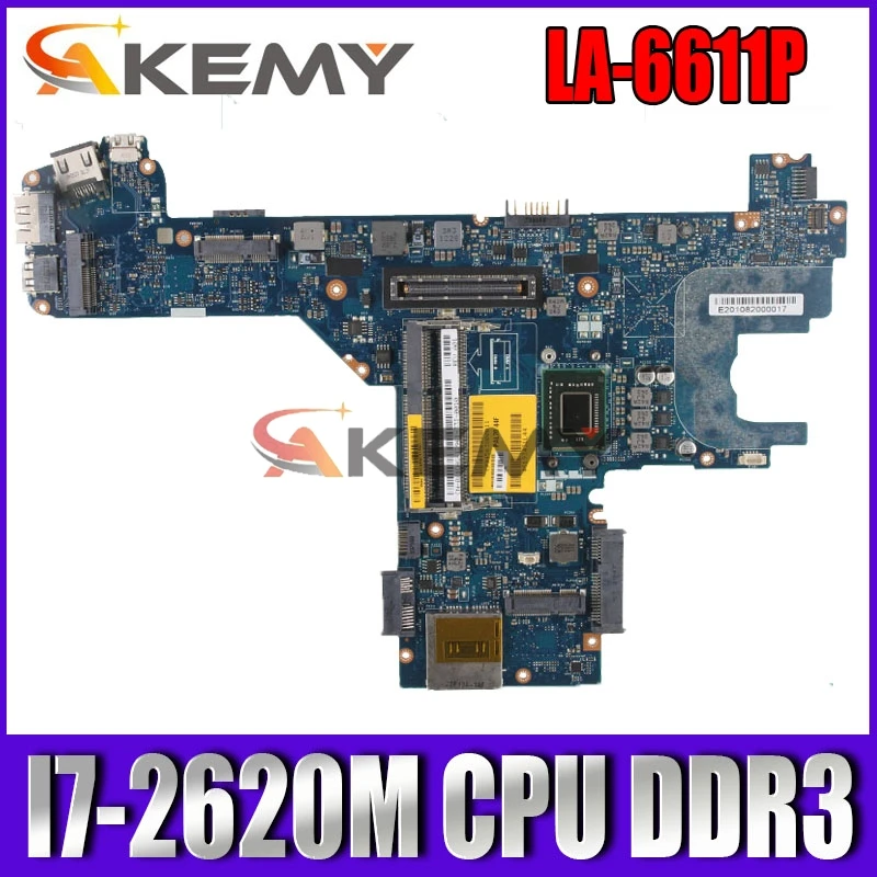 

Для For DELL Latitude E6320 материнская плата для ноутбука с I7-2620M CPU Y45W5 0Y45W5 CN-0Y45W5 PAL70 LA-6611P протестирована