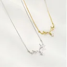 2021 Новый рога женское ожерелье украшения светильник Роскошные нишу многослойное украшение на шею в холодной тенденция минималистский дизайн аксессуары