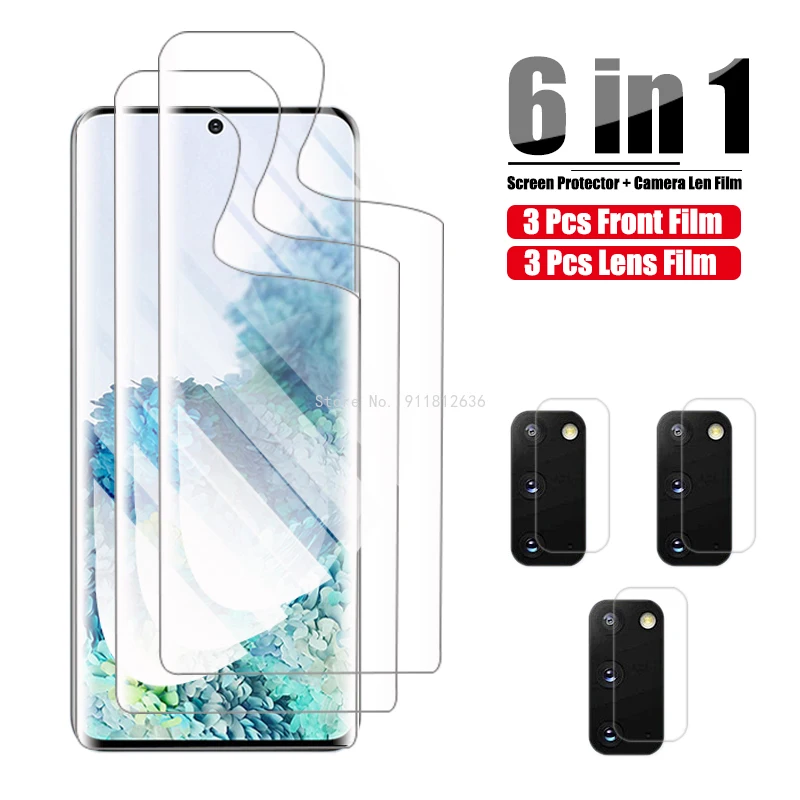 

Гидрогелевая пленка для Samsung Note 20, ультраполное покрытие для Samsung Galaxy S20 Plus S 20 Note20, Защитная пленка для экрана камеры