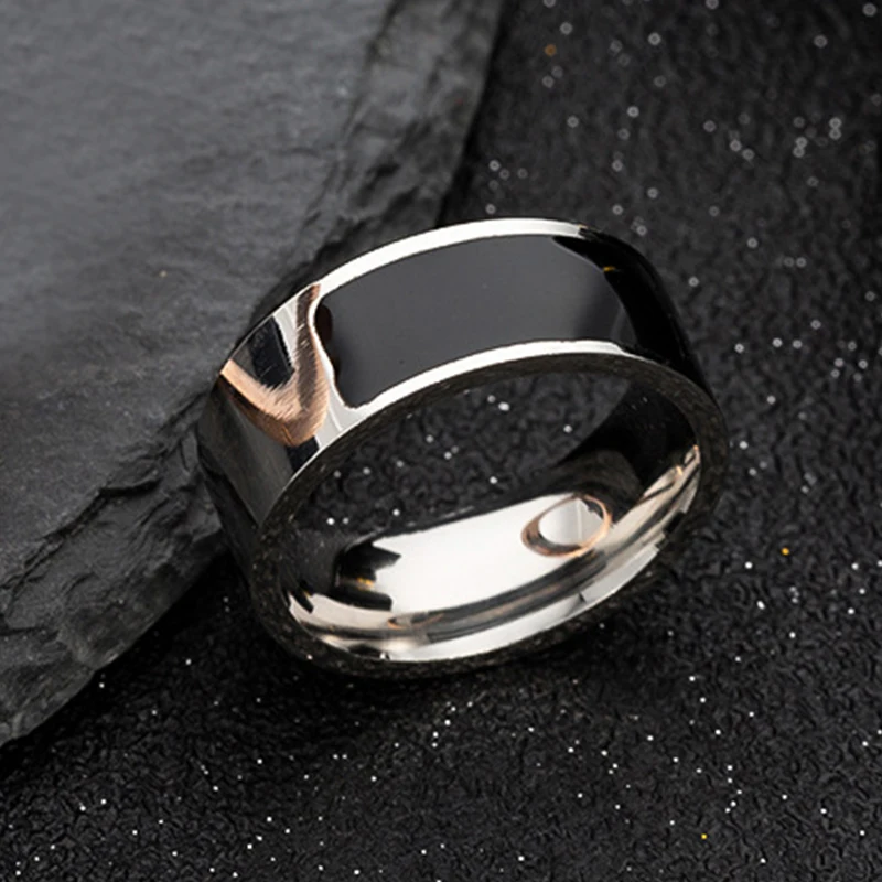 Смарт-кольцо NFC многофункциональные кольца на палец синее черное серебристое