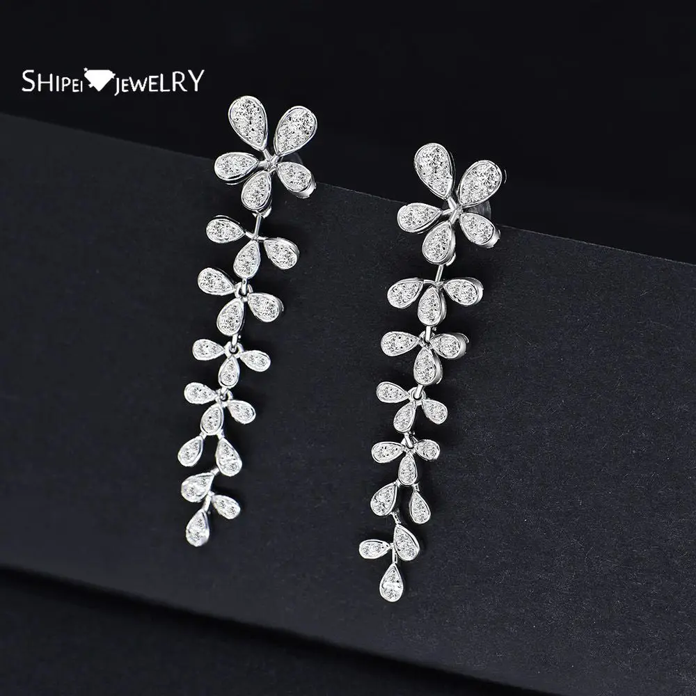 Женские Висячие серьги Shipei этнические из 100% стерлингового серебра 925 пробы