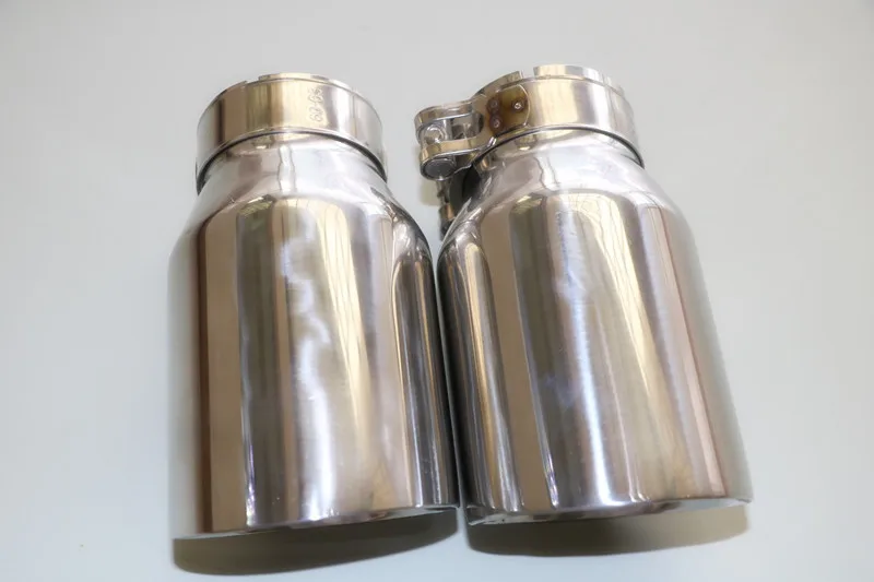 Universal Car Exhaust Muffler Tip Stainless Steel Pipe Chrome Trim Modified Car Tail Throat Liner Pipe