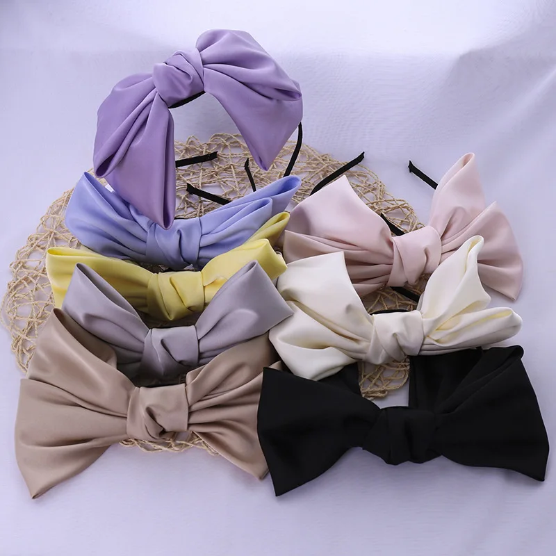 Нежная Весенняя цветная ~ темпераментная атласная заколка для волос с большим