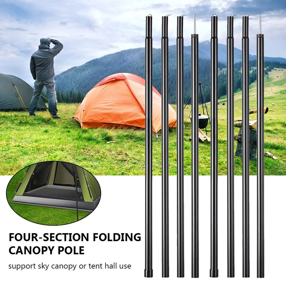 

13/20/24meters Camping Tent Outdoor Camping Accessories Tent Rods Canopy Support Rods Tarp Poles Iron Awning Frame