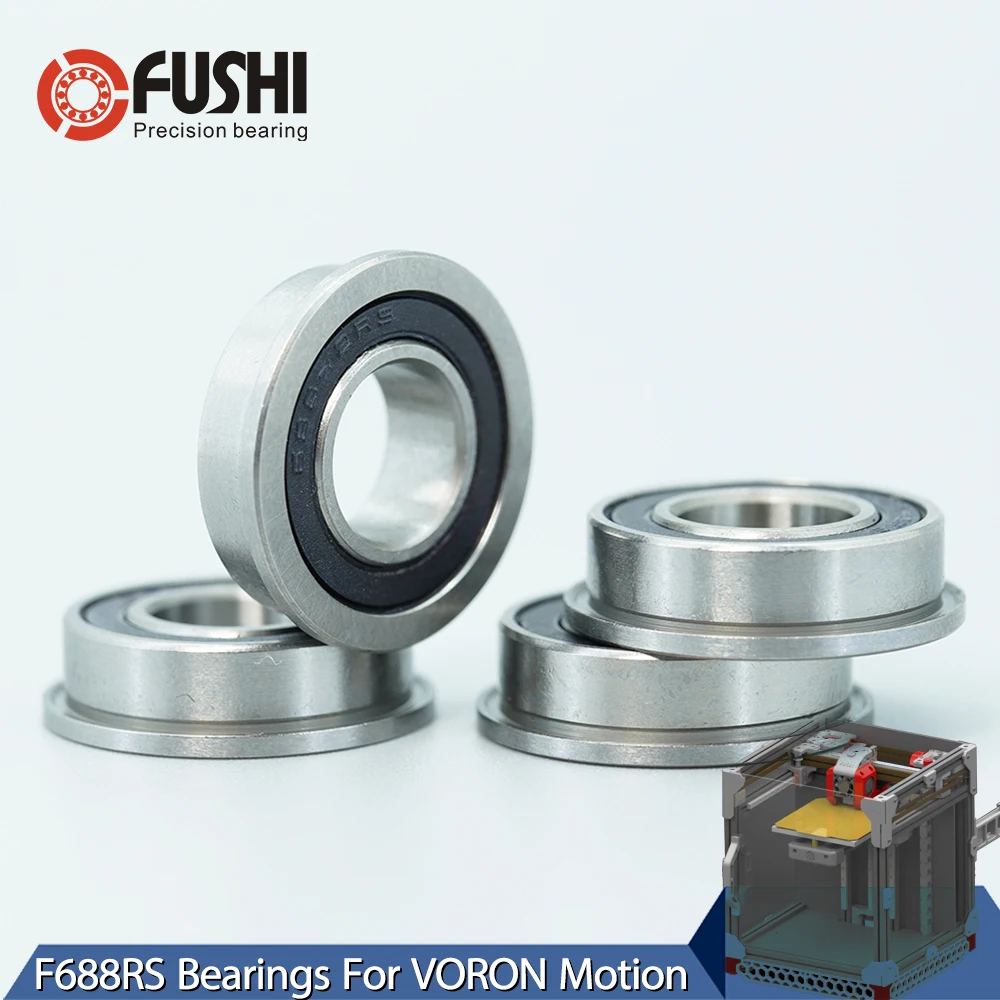 F688RS подшипник 8*16*5 мм ABEC-7 10 шт. F688-2RS фланцевые шарикоподшипники для движения VORON 0