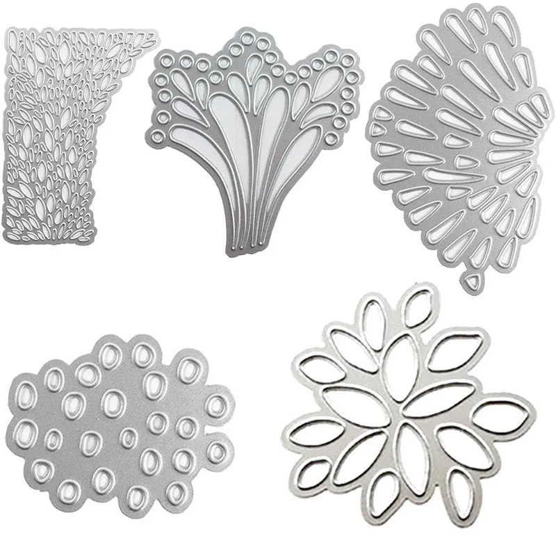 Листья морских водорослей фоновая коробка попугай перо режущие штампы для