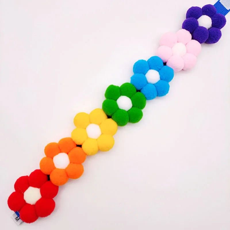 

Smiling Cheese Korean Fashion Soft Pet Dog Cat Flower Necklace Decoration Collar for Dogs Cats Puppy Kitty Decoration Shiba