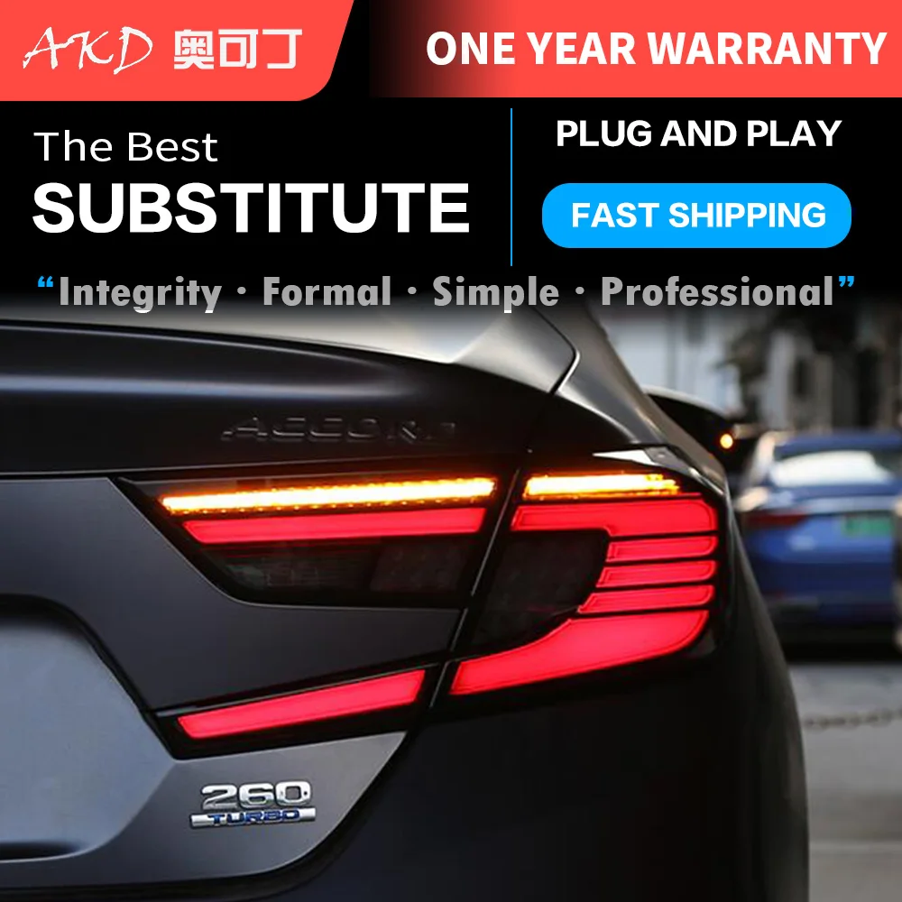 Автомобильный Стайлинг задний фонарь чехол для Honda Accord 2018 2019 задних сигнальных