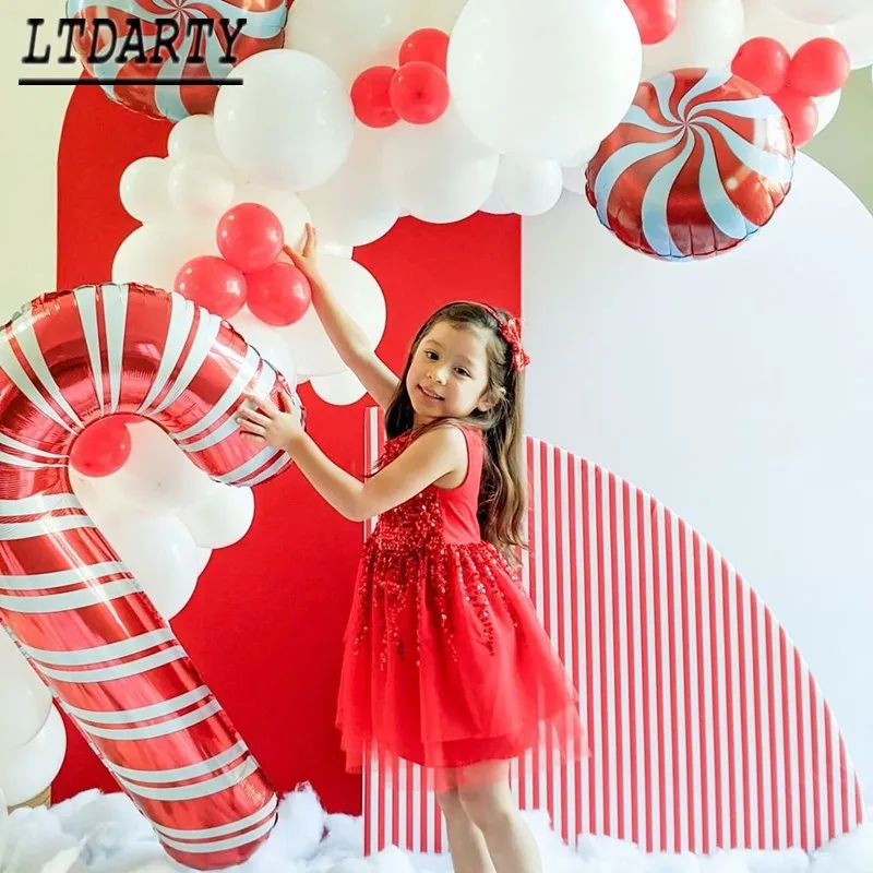 Рождественский шар Снеговик мультяшный тростник 18 дюймов форма конфет