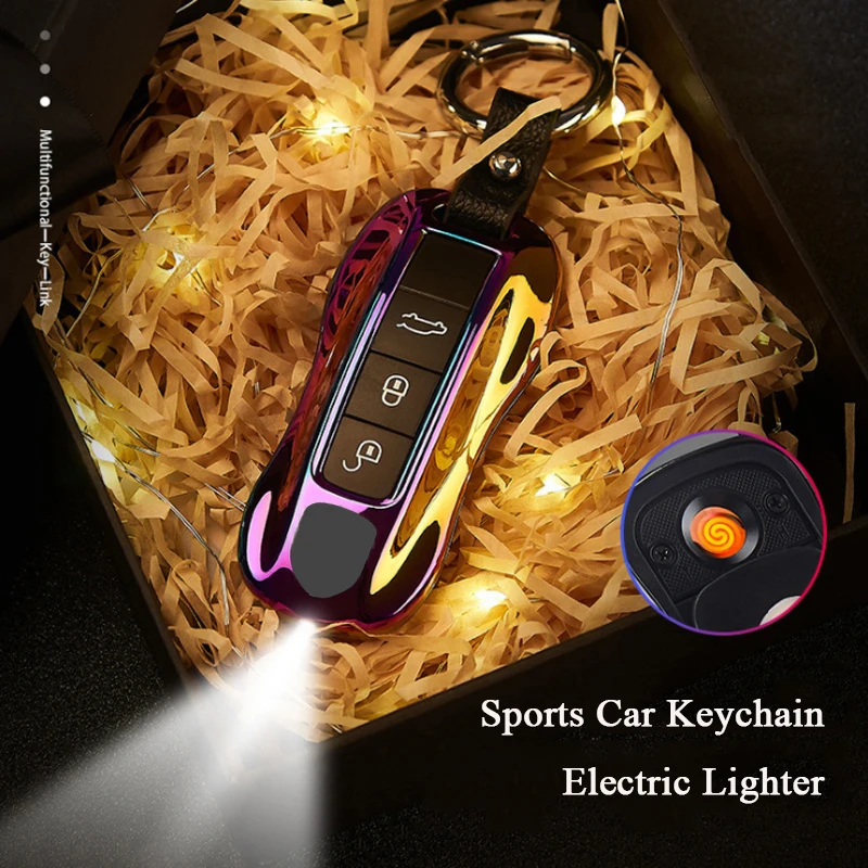 

1PCS Lighter Keychain Dropship Suppliers Creative Cool Waterproof Car Key Cute Lighter Smoking Accessories Gifes For Men