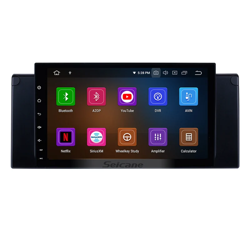 Seicane Android 9. 0 9 &quotGPS навигация аудио Радио мультимедийный стерео плеер для 10 1996 BMW 5