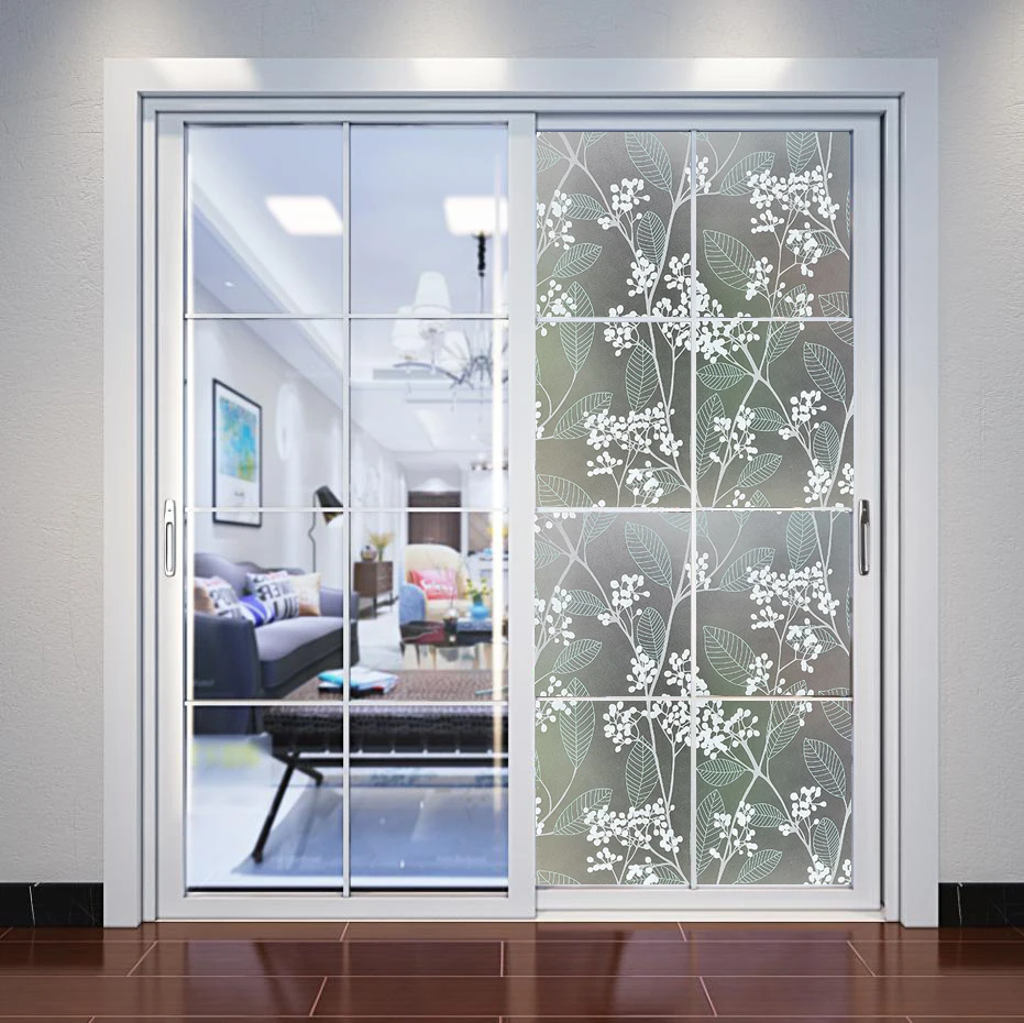

Self Adhesive Vinyl Glass Window Film with Privacy Heat Control Anti Uv Window Stickers Light Blocking Film on Window Door