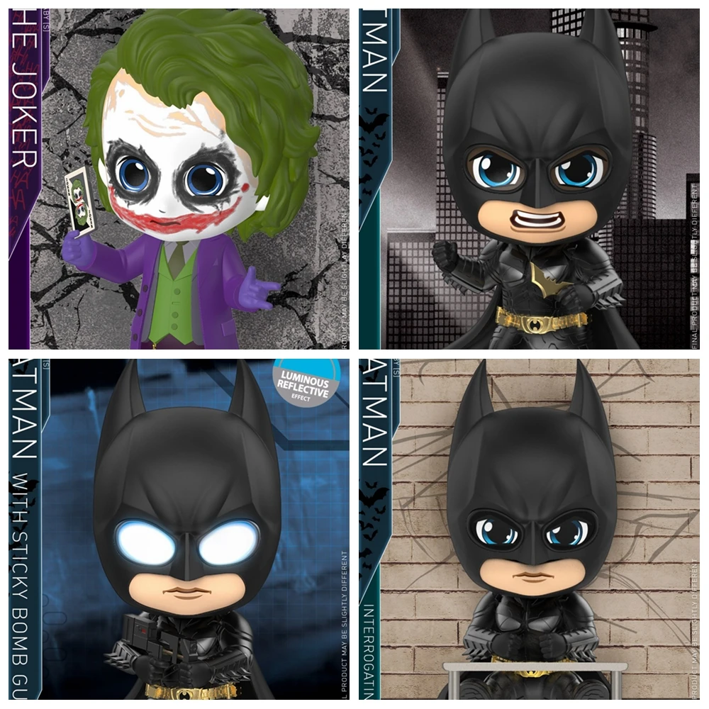

In Stock Hot Toys COSBABY Mini Collectible Doll Joker Bat Male Model Action Figure Dolls Toys