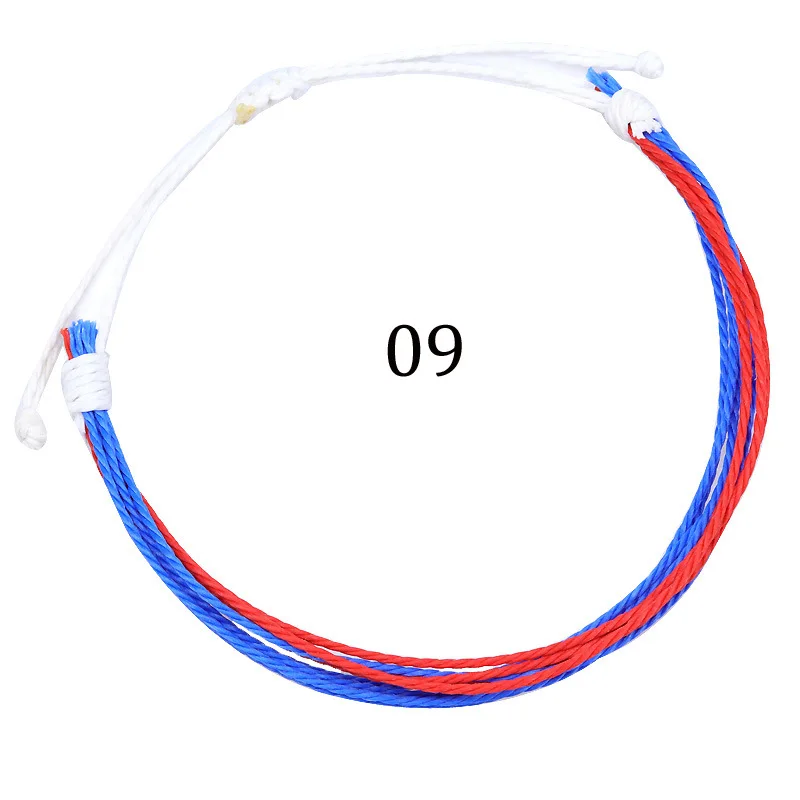 39 стилей богемный цвет ручной работы дружба удача хлопок веревочный браслет для