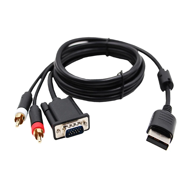 High Definition VGA Cable RCA Sound Adapter HD Box Cable for -Sega Dreamcast Game Machine Game Audio Vedio Accessories