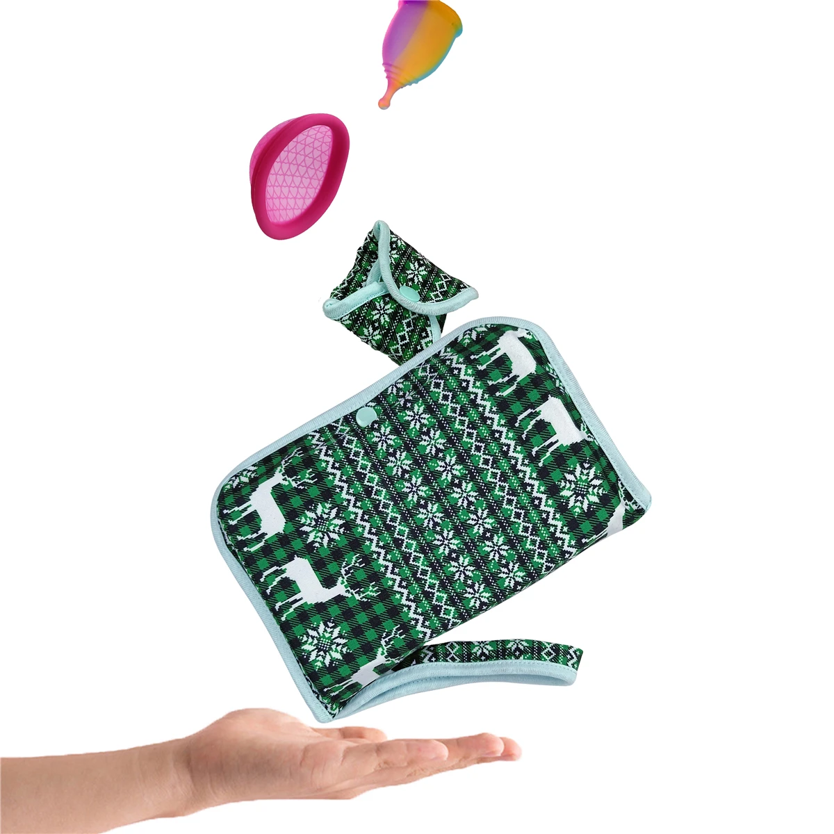 

Водонепроницаемая сумка для хранения гигиенических салфеток, цветная Портативная сумка для женщин и девочек-подростков, сумка для менстру...