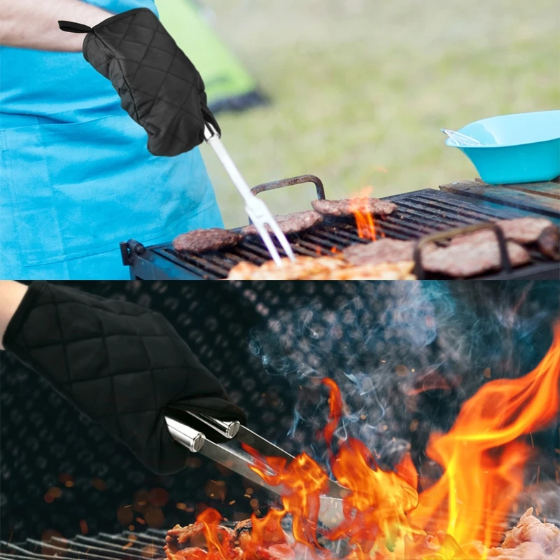 

Self Service Barbecue Set 7 Pieces Outdoor Cooking Stainless Steel Barbecue Set Fork Knife Spatula Barbecue Brush