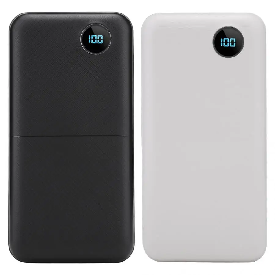 Чехол для портативного внешнего аккумулятора 20000 мАч чехол с цифровым дисплеем
