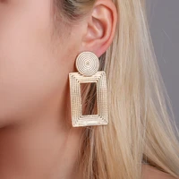 new design drop earrings for women statement big geometric metal earring hanging earrings 2020 modern jewelry