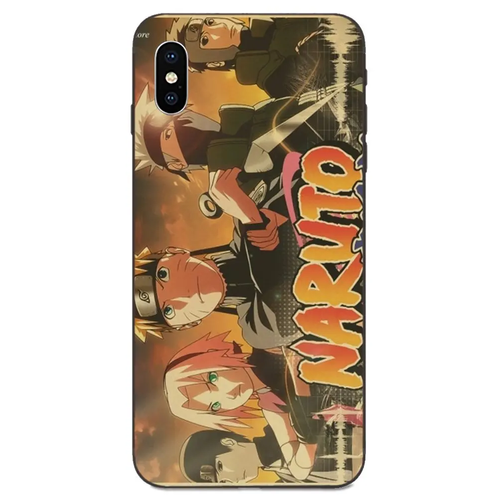 Защитные чехлы из ТПУ для Apple iPhone 11 X XS Max XR Pro 4 6 6S 7 8 Plus японское аниме Наруто