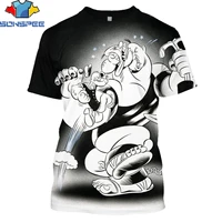 sonspee summer funny anime popeye the sailor bobby spinach printed t shirt 3d men animes muscle man tshirt top kids tshirt