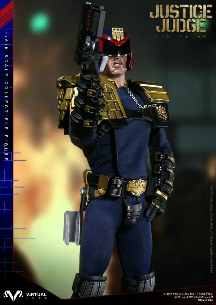 Виртуальная игрушка VM-023 JUSTICE JUDGE 1" 1/6 фигурка 1995 JUDGE DREDD STALLONE