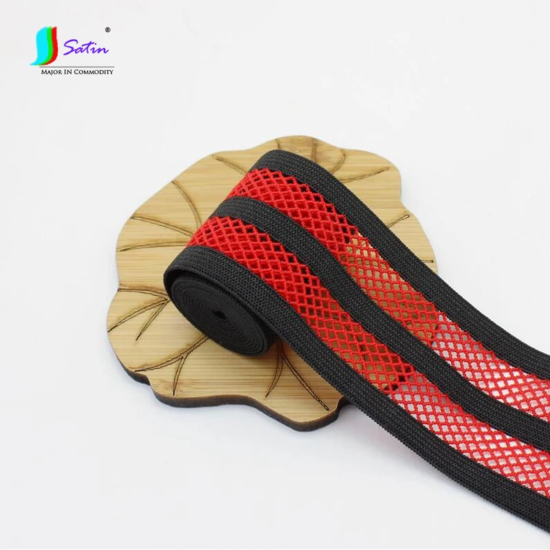 Мягкая тонкая одежда юбка с украшением сетчатая лента в полоску белого и черного