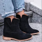 Mudibearженские сапоги осень-зима на плоской подошве повседневная обувь на нескользящей подошве; Теплые женские сапоги обувь с противоскользящим покрытием; Удобная обувь; Большие размеры 36-41