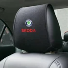 Автомобильная подушка на подголовник, накидка на сиденье, подушка для Skoda Octavia Fabia Rapid Yeti Superb A5a 7 2, автомобильная защита от грязи