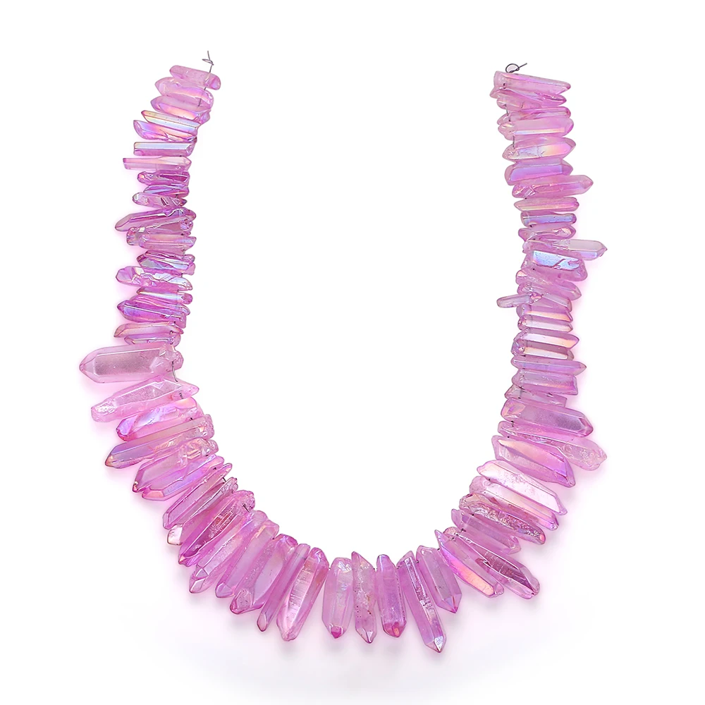 Mankuu Темный Фиолетовый Кристалл срез подвеска нерегулярные с украшением в виде