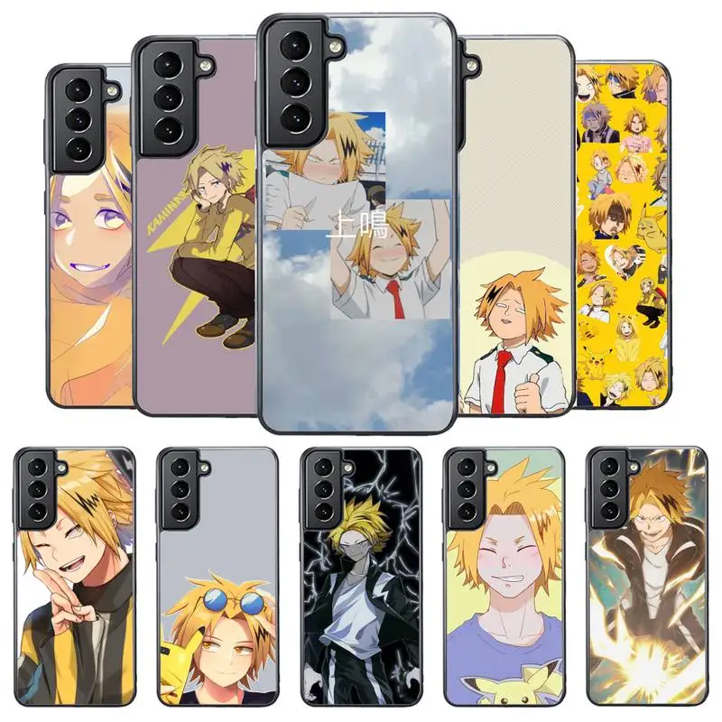 

Denki Kaminari My Hero Academia Phone Case For Samsung S8 S9 S10 S20 plus 5G lite note 20 ultra PC nax fundas cover