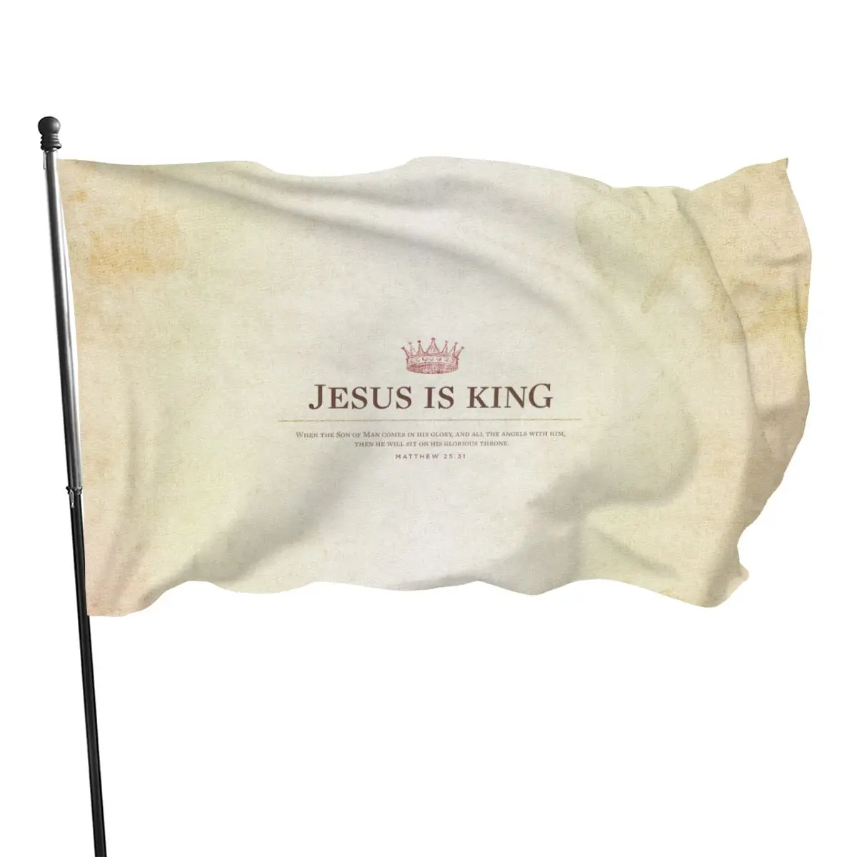 

90x150cm3d Printing Customization Jesus Is King Flag