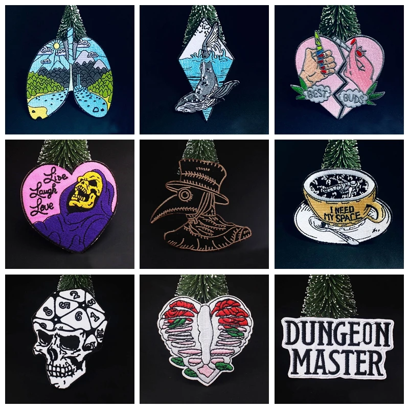 Нашивки с вышивкой в стиле панк железные нашивки для одежды буквами на одежде