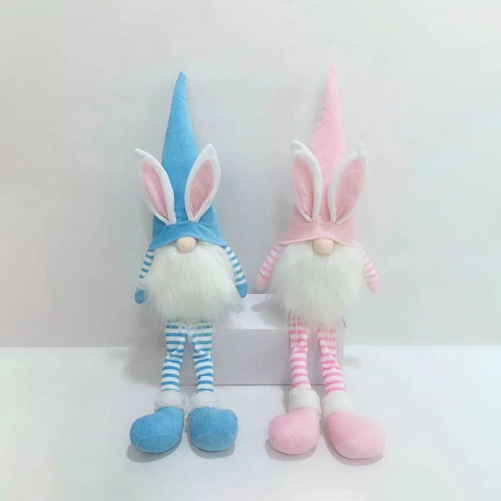 

New Easter's Day Bunny Gnome Decoration Easter Faceless Doll Easter Plush Dwarf Home Party Decorations Kids Toys Standing Post