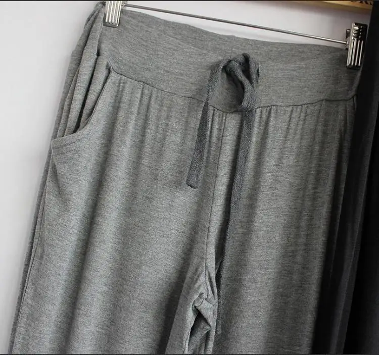 

New Pants Women's Summer Clothes Solid Color Comfortable Harem Pants Modal Loose Casual Sports Large Size Women's Pants