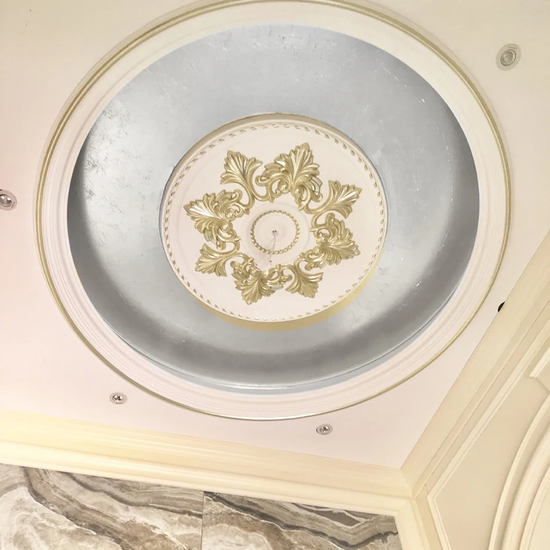 50 шт. 9 см имитация цвета: золотистый серебристый Медь Фольга Бумага листьев лист