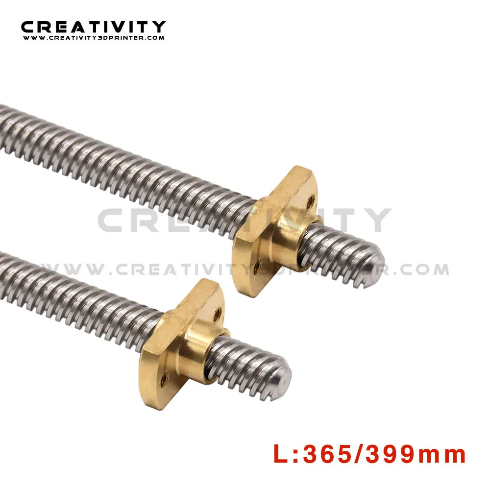 1PC Lead 8MM 365/400/515MM Ender-3 V2 Z axis Rod Screw+brass nuts for Ender6 CR-10S CR-10 CREALITY 3D Printer Parts | Компьютеры и