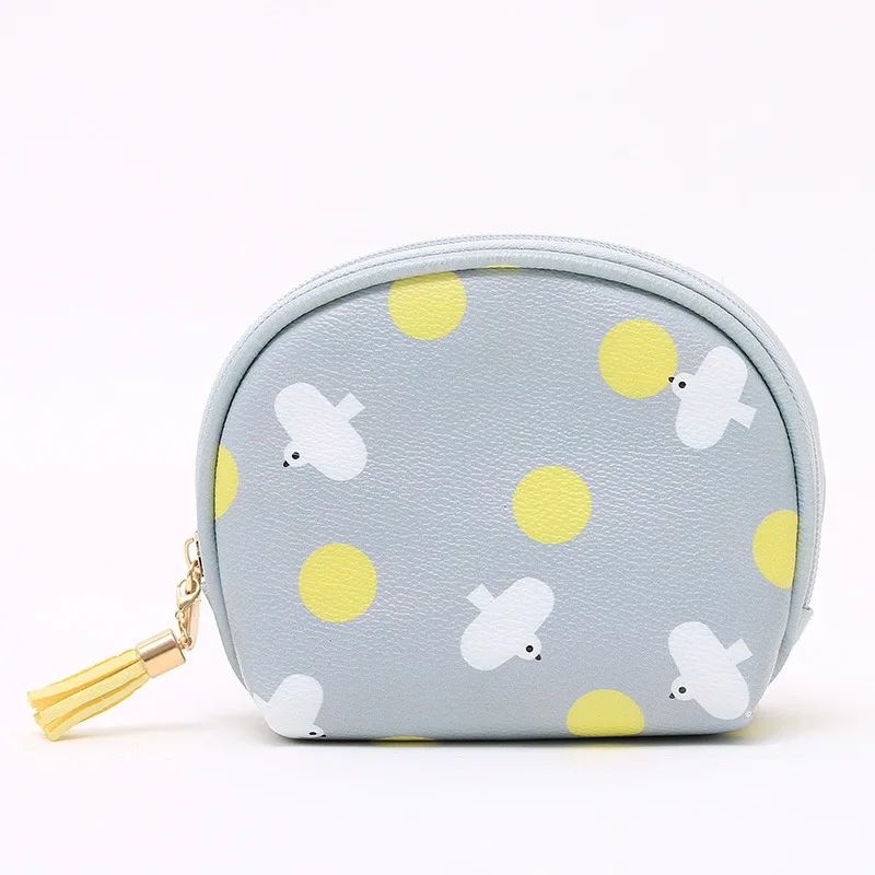 

Fresh Portable Travel Women Cosmetic Bag Cartoon Cute Tassel Small Makeup Bag Pouch Organizer Toiletry Bag