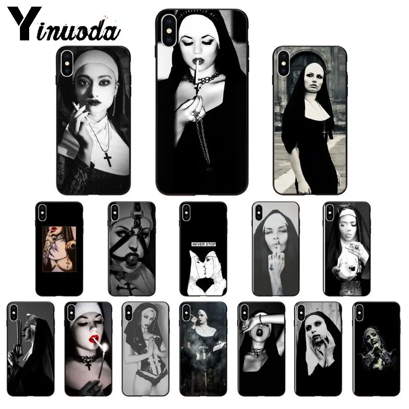 Yinuoda Nun сексуальная девушка дымит высокое качество чехол для телефона iPhone 6S 6plus 7