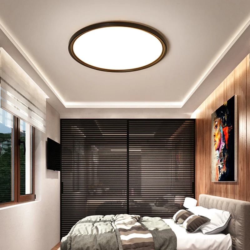 Ультратонкий потолочный светильник s современная светодиодная лампа на потолок - Фото №1