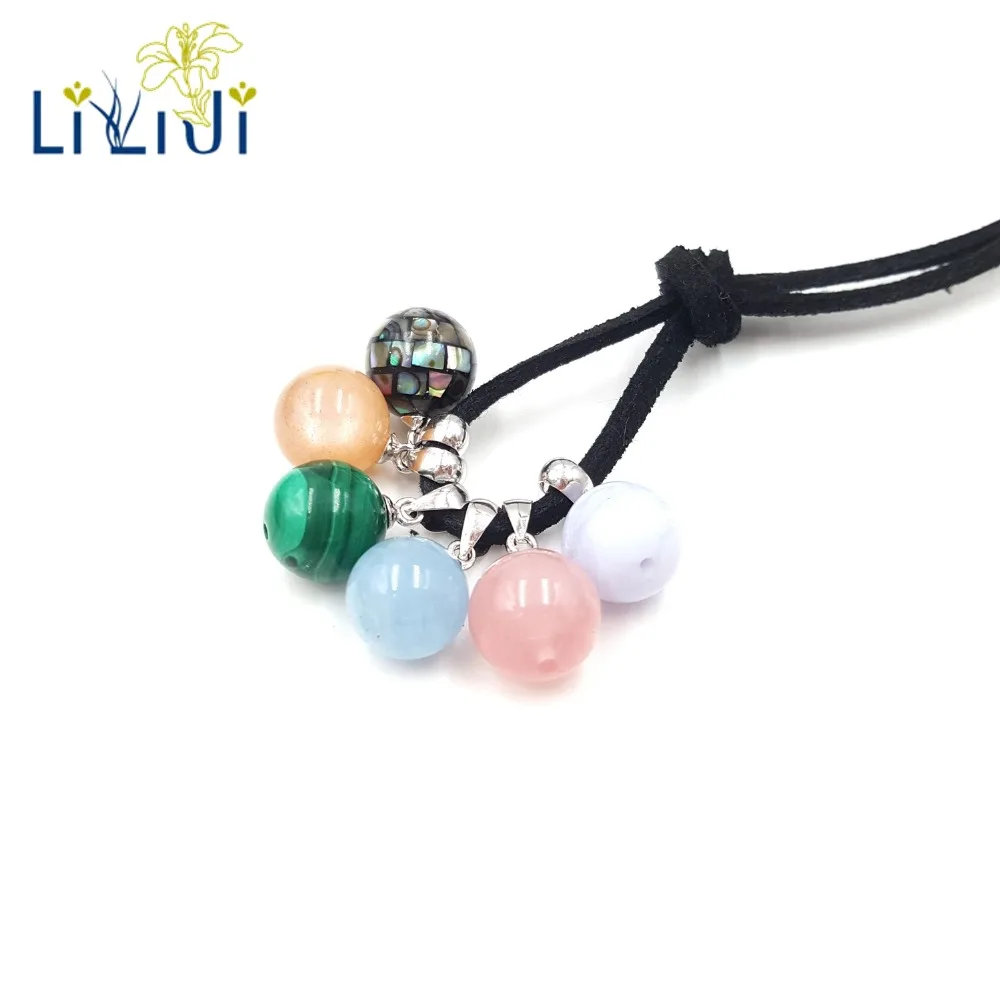 Lii Ji аквамарин розовый кварц солнечный камень малахитовый голубой кружевной Агат