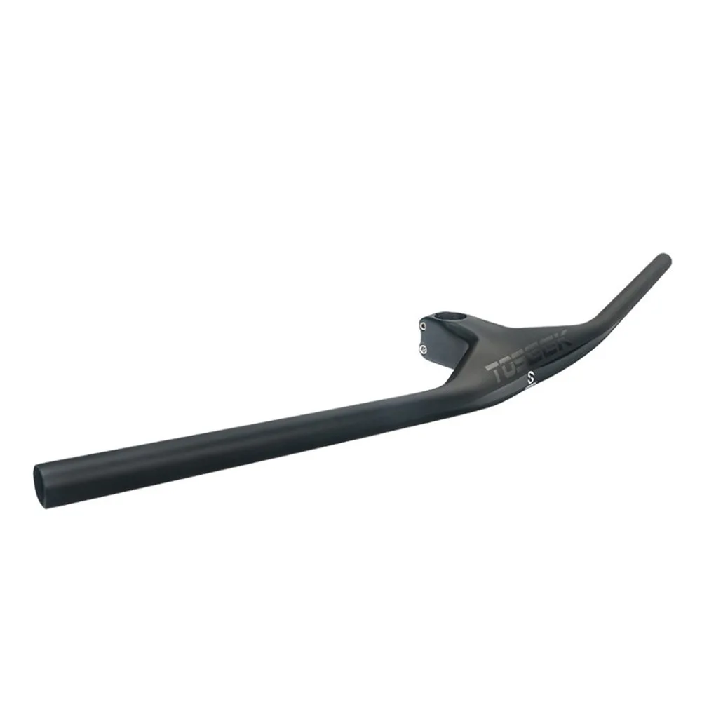 

TOSEEK 28.6mm Full Carbon Integrated Lightweight DIY Replacement Part Flat Handle Bar+Stem Combo 28.6*600mm For MTB/XC
