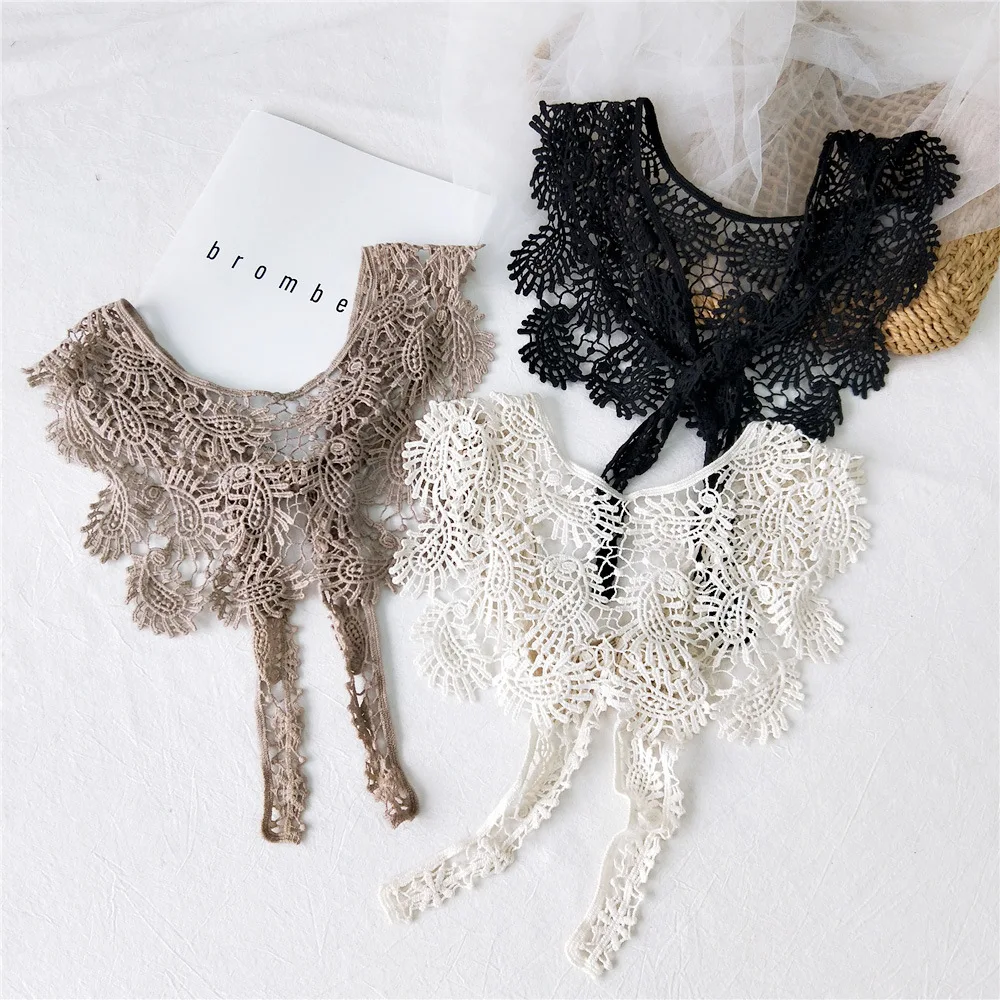 Linbaiway Летняя вязанная Ложные воротнички для Для женщин рубашка-обманка девочек