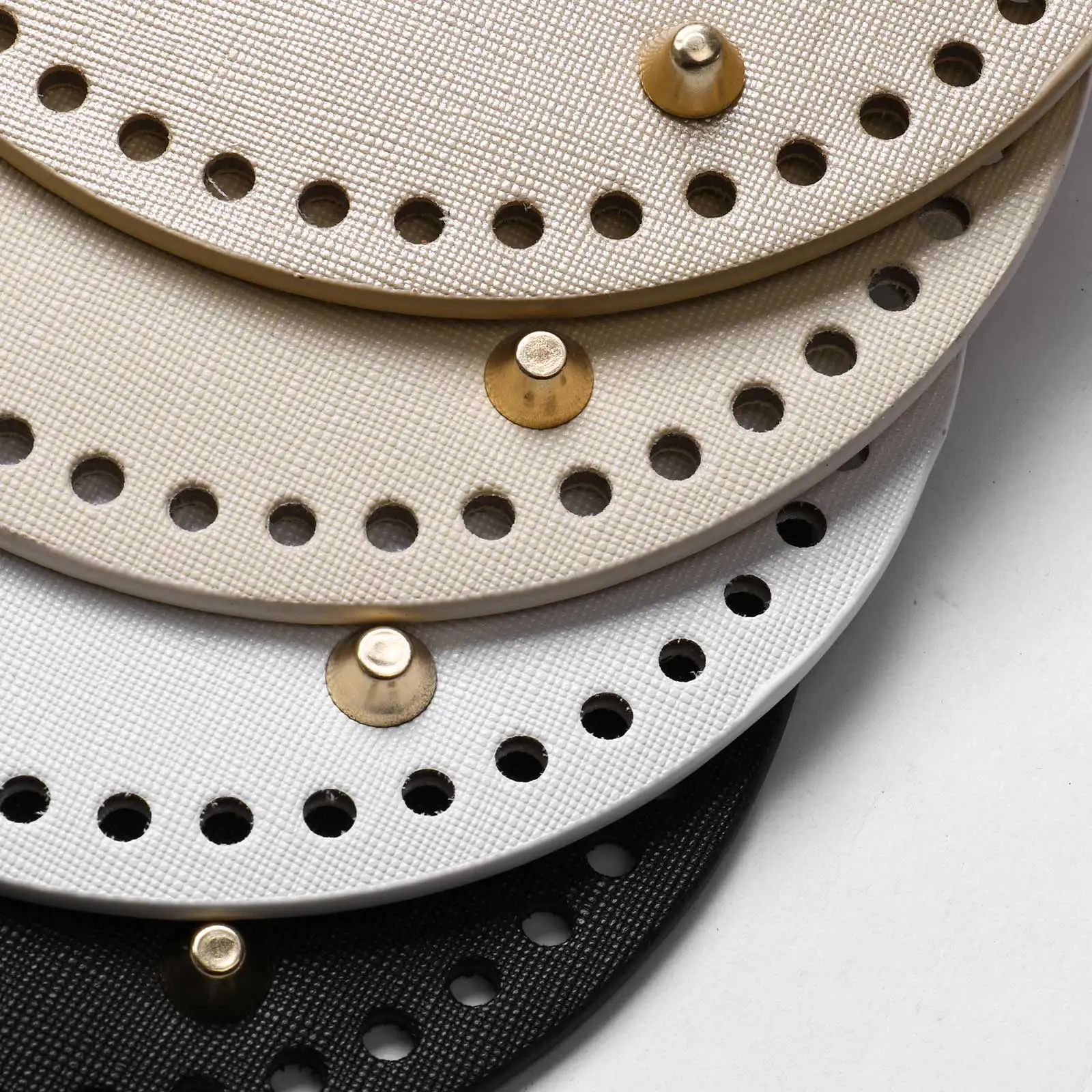 Круглая кожаная Нижняя накладка овальное длинное дно для вязаных сумок