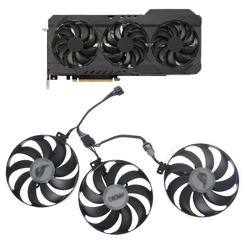 Вентилятор Охлаждения видеокарты PLD09210S12H вентилятор для ASUS TUF RTX 3060 TI VGA X3UF 12 В
